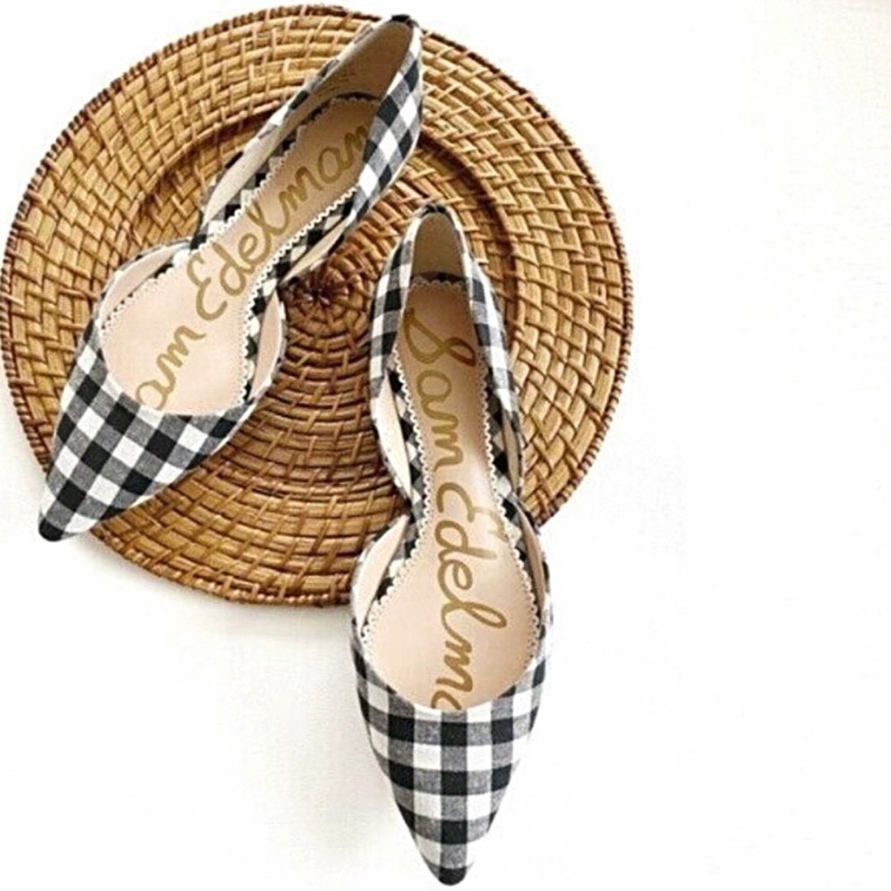 Sam Edelman Rodney D’orsay Gingham Slip On Flat